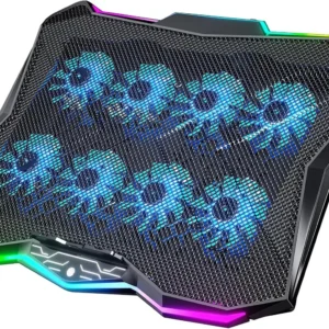 Gaming Laptop Cooling Pad with 8 Fans for 15.6-17.3' Notebook
