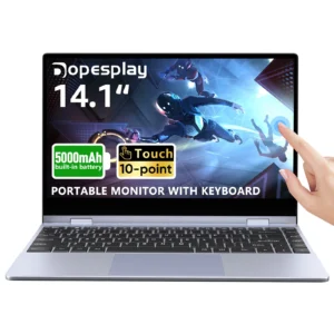 14.1Inch Touchscreen Travel Monitor with Keyboard